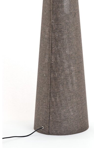 Hnědá stojací lampa s textilním stínidlem (výška 180 cm) Micky – Light & Living