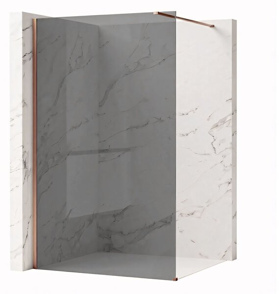 Sprchová zástěna Rea Flexi Grey / Brush Copper 110