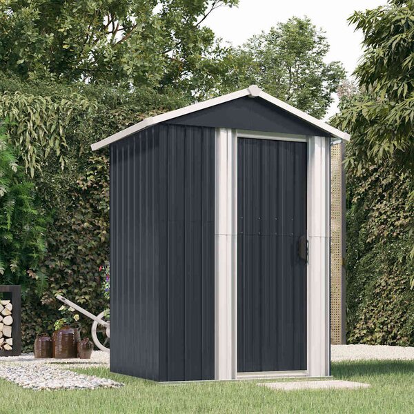 VidaXL Zahradní domek 126 x 97,5 x 177 cm pozinkovaná ocel [316233] Barva: antracitová