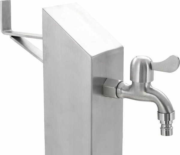 VidaXL Zahradní sloupek na vodu nerezová ocel čtvercový 95 cm [45453]