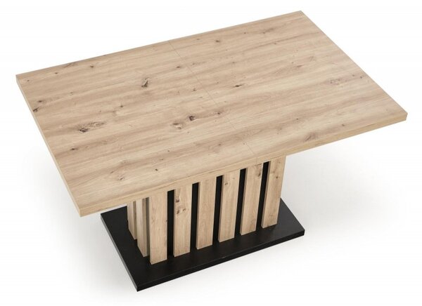 Halmar Rozkládací jídelní stůl LAMELLO 130(180)x80 dub artisan/černý