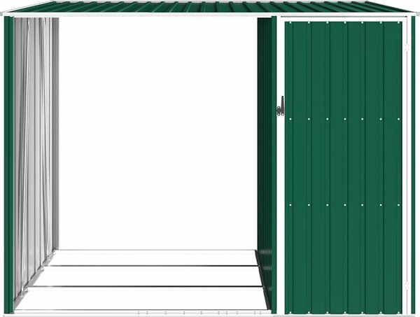 VidaXL Zahradní kůlna na dříví 245 x 98 x 159 cm pozinkovaná ocel [46294] Barva: antracitová