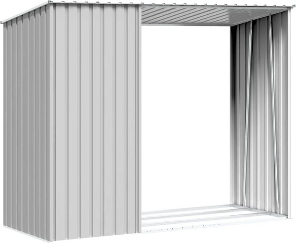 VidaXL Zahradní kůlna na dříví 245 x 98 x 159 cm pozinkovaná ocel [46294] Barva: antracitová
