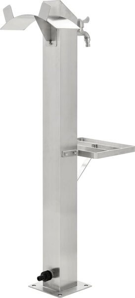 VidaXL Zahradní sloupek na vodu nerezová ocel čtvercový 95 cm [45455]