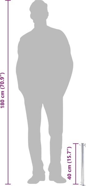 VidaXL Zahradní sloupek na vodu 40 cm nerezová ocel kulatý [364500]