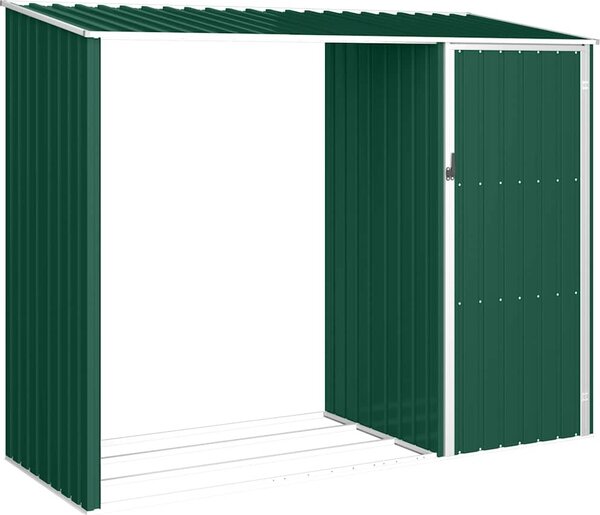 VidaXL Zahradní kůlna na dříví 245 x 98 x 159 cm pozinkovaná ocel [46294] Barva: antracitová