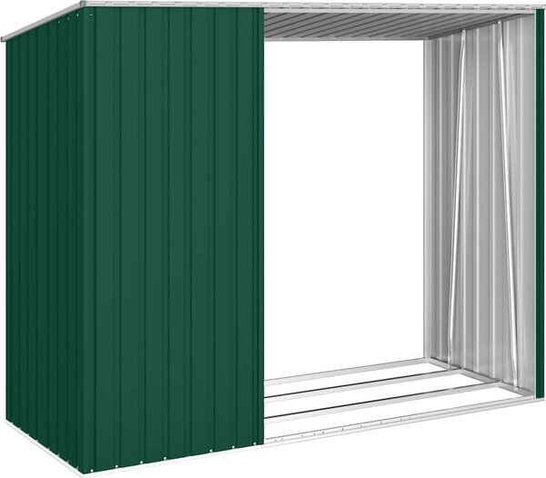 VidaXL Zahradní kůlna na dříví 245 x 98 x 159 cm pozinkovaná ocel [46294] Barva: antracitová