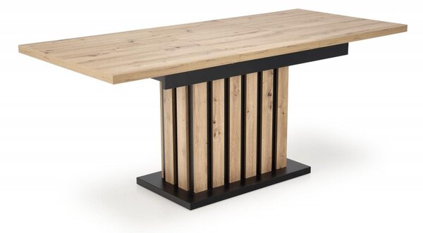 Halmar Rozkládací jídelní stůl LAMELLO 130(180)x80 dub artisan/černý