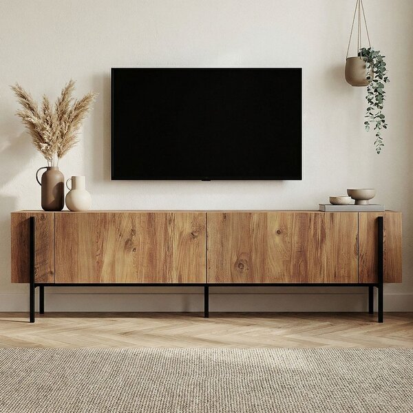 TV stolek v dekoru borovice v přírodní barvě 180x45x30 cm Nexus – Kalune Design