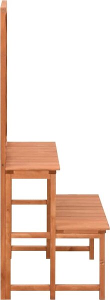 VidaXL Stojan na květiny s treláží 70 x 42 x 115 cm masivní jedle [316413] Barva: Hnědá