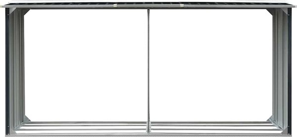 VidaXL Zahradní kůlna na dříví pozinkovaná ocel 330x92x153 cm [47087] Barva: antracitová