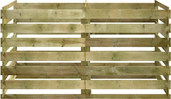 VidaXL Laťkový kompostér impregnovaná borovice 180 x 90 x 90 cm [42955]