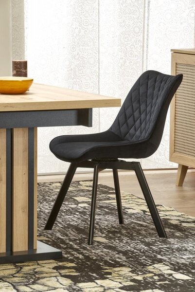 Halmar Rozkládací jídelní stůl LAMELLO 130(180)x80 dub artisan/černý