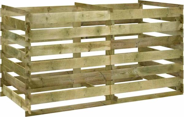 VidaXL Laťkový kompostér impregnovaná borovice 180 x 90 x 90 cm [42955]