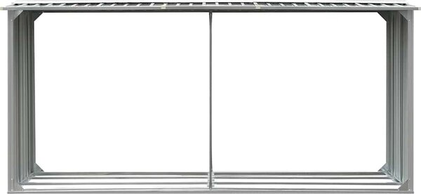 VidaXL Zahradní kůlna na dříví pozinkovaná ocel 330x92x153 cm [47087] Barva: antracitová