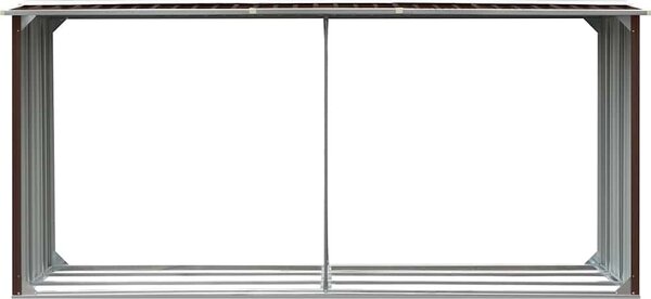 VidaXL Zahradní kůlna na dříví pozinkovaná ocel 330x92x153 cm [47087] Barva: antracitová