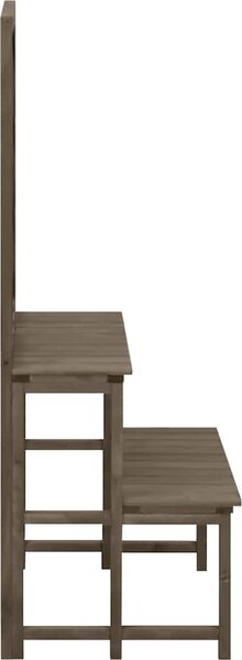 VidaXL Stojan na květiny s treláží 70 x 42 x 115 cm masivní jedle [316413] Barva: Hnědá