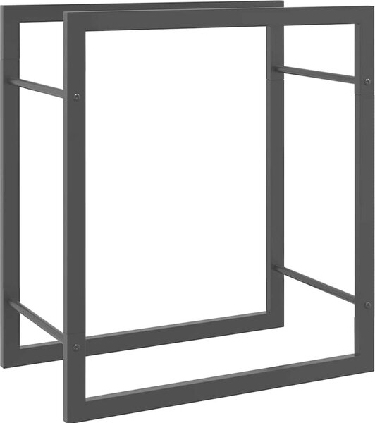 VidaXL Stojan na palivové dřevo matný 50 x 28 x 56 cm ocel [350304] Barva: Černá