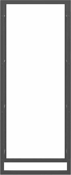 VidaXL Stojan na palivové dřevo matný 50x28x132 cm ocel [350306] Barva: Černá