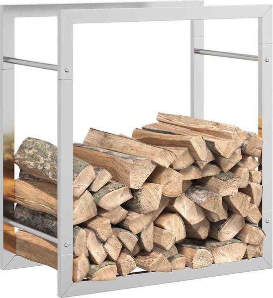 VidaXL Stojan na palivové dřevo matný 50 x 28 x 56 cm ocel [350304] Barva: Černá