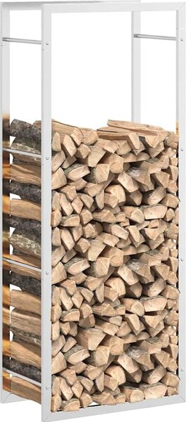 VidaXL Stojan na palivové dřevo matný 50x28x132 cm ocel [350306] Barva: Černá