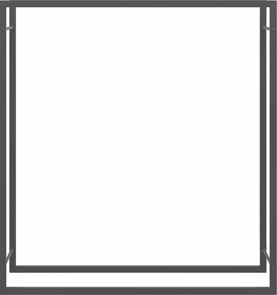 VidaXL Stojan na palivové dřevo matný 110x28x116 cm ocel [350310] Barva: Černá