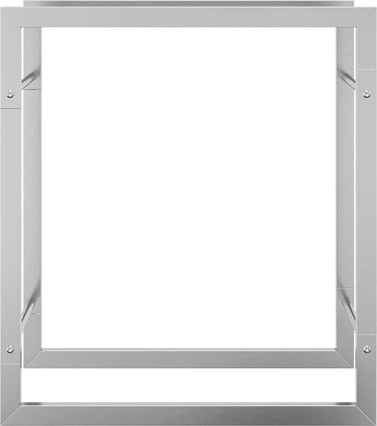 VidaXL Stojan na palivové dřevo matný 50 x 28 x 56 cm ocel [350304] Barva: Černá