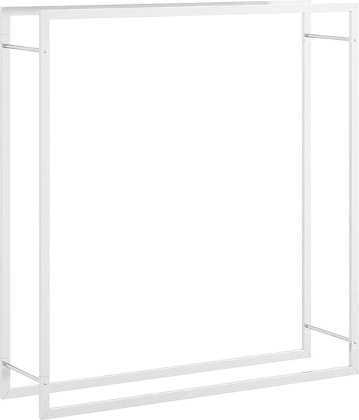 VidaXL Stojan na palivové dřevo matný 110x28x116 cm ocel [350310] Barva: Černá