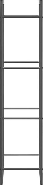 VidaXL Stojan na palivové dřevo matný 50x28x132 cm ocel [350306] Barva: Černá