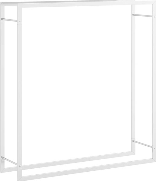 VidaXL Stojan na palivové dřevo matný 110x28x116 cm ocel [350310] Barva: Černá
