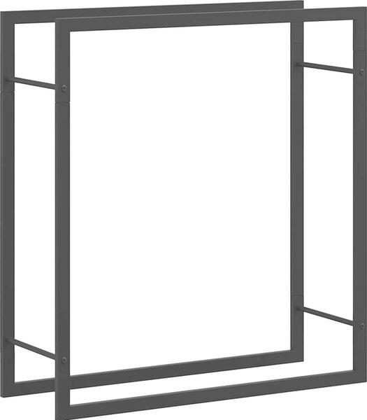 VidaXL Stojan na palivové dřevo matný 80x28x86 cm ocel [350307] Barva: Černá