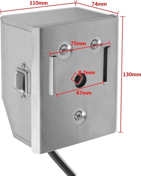 VidaXL Motor pro grilovací rožeň, nerezová ocel, 4 W [42243]
