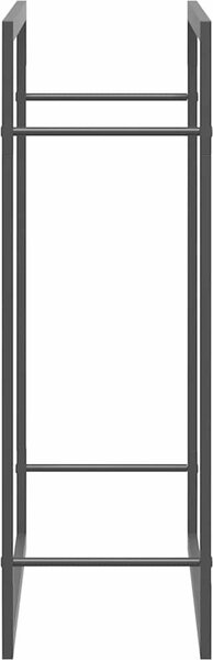 VidaXL Stojan na palivové dřevo matný 80x28x86 cm ocel [350307] Barva: Černá