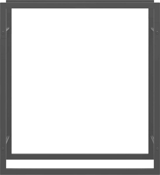 VidaXL Stojan na palivové dřevo matný 80x28x86 cm ocel [350307] Barva: Černá