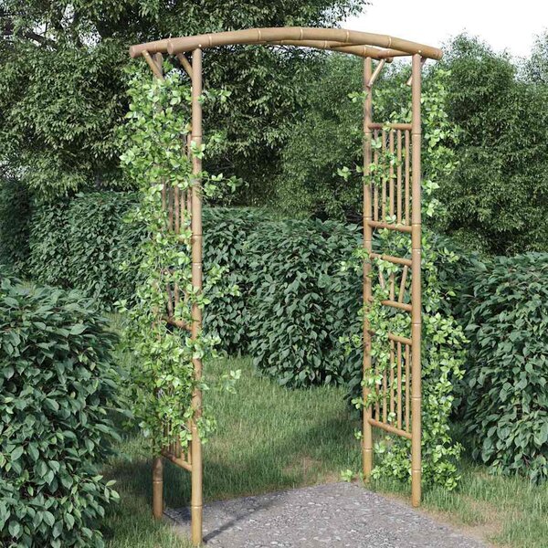 VidaXL Zahradní oblouk na růže bambus 118 x 40 x 187 cm [341746]