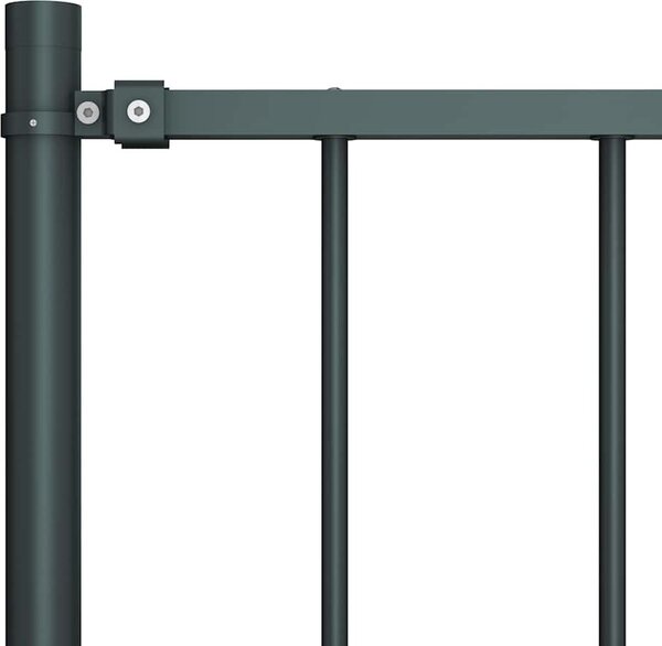 VidaXL Plotový panel Woerden se sloupky ocelový 1,7x0,75 m [145209] Barva: Bílá