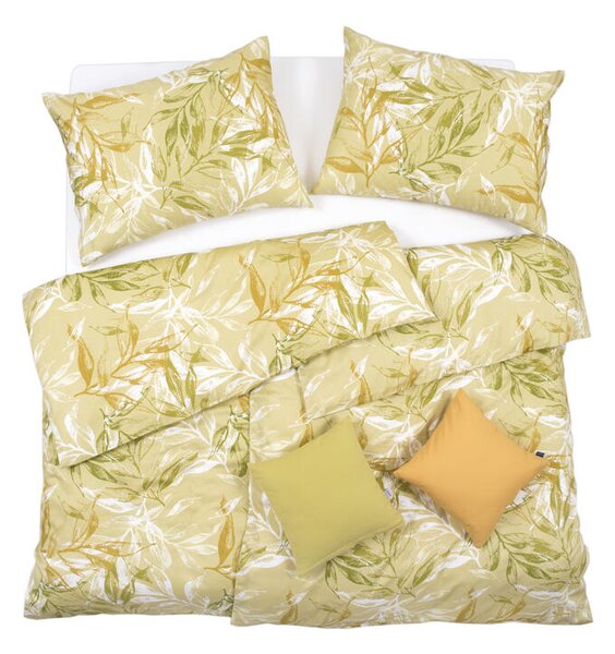 Povlečení SATÉN TENCEL DESIGN PLUS green zelinkavá 140 x 200/70 x 90 cm