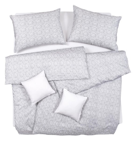 Povlečení EXCLUSIVE TENCEL PLUS chroma šedobílá 140 x 200/70 x 90 cm
