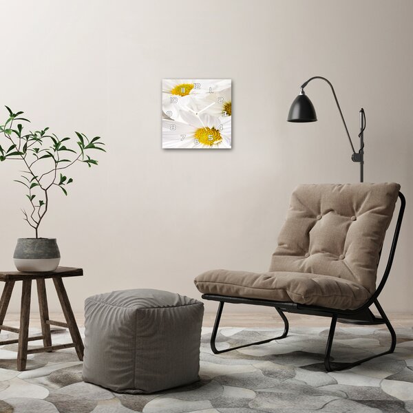 Skleněné hodiny čtverec Sedmikrásky pl_zsk_30x30_f_96108526