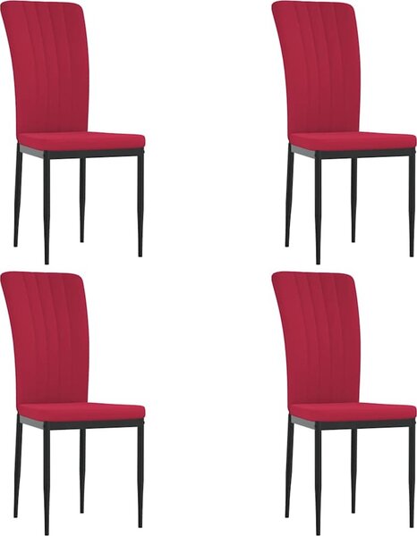 VidaXL Jídelní židle 4 ks samet [326109] Barva: světle šedá