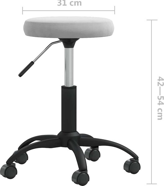 VidaXL Jídelní židle samet [3085727] Barva: světle zelená