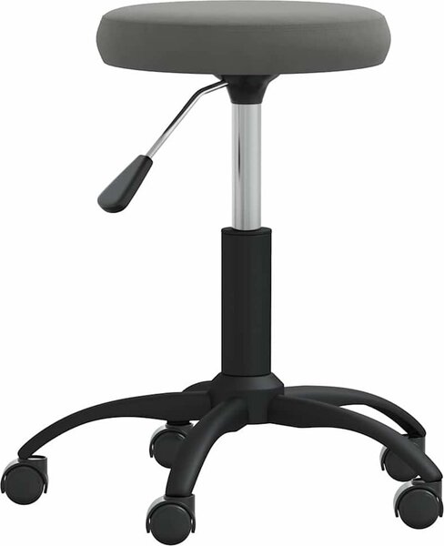 VidaXL Masážní stolička samet [3085738] Barva: světle šedá