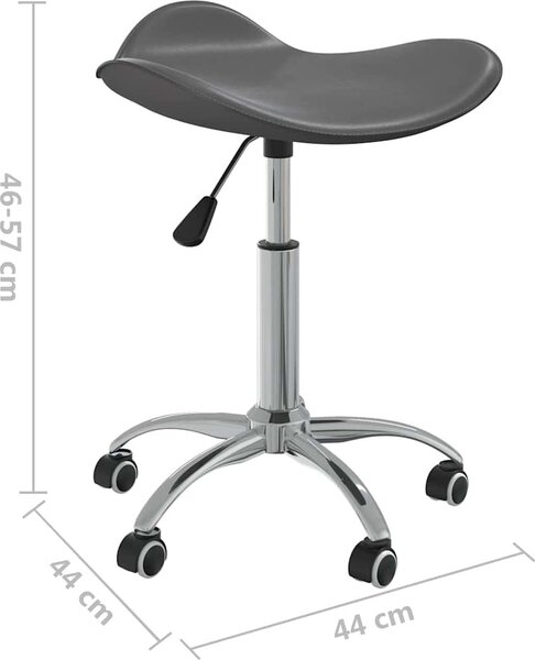 VidaXL Otočná jídelní židle umělá kůže [3088565] Barva: Černá