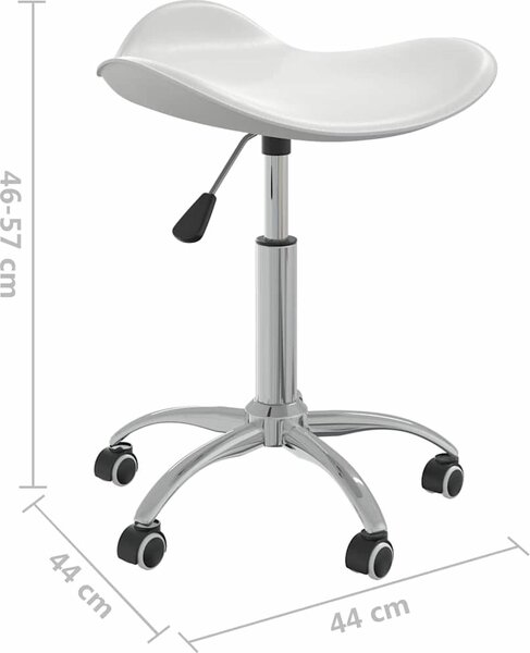 VidaXL Otočná jídelní židle umělá kůže [3088565] Barva: Černá