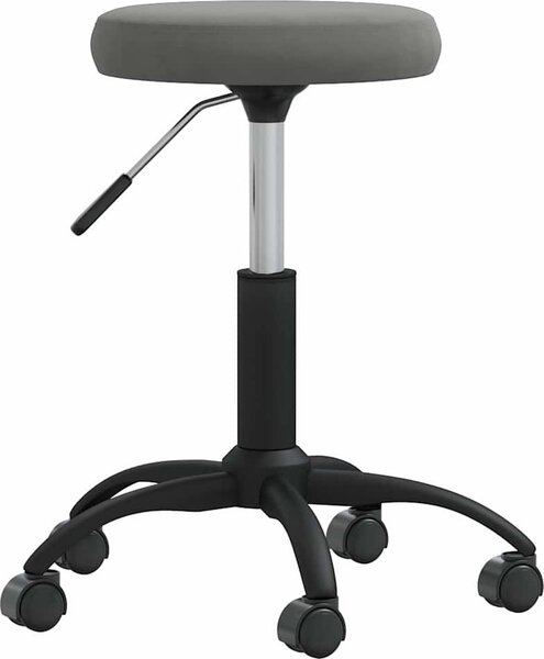 VidaXL Masážní stolička samet [3085738] Barva: světle šedá