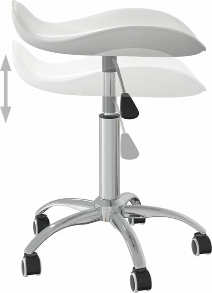 VidaXL Otočná jídelní židle umělá kůže [3088565] Barva: Černá