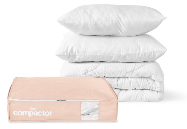 Vakuový plastový úložný box pod postel 65x45x15,5 cm Pink Edition – Compactor