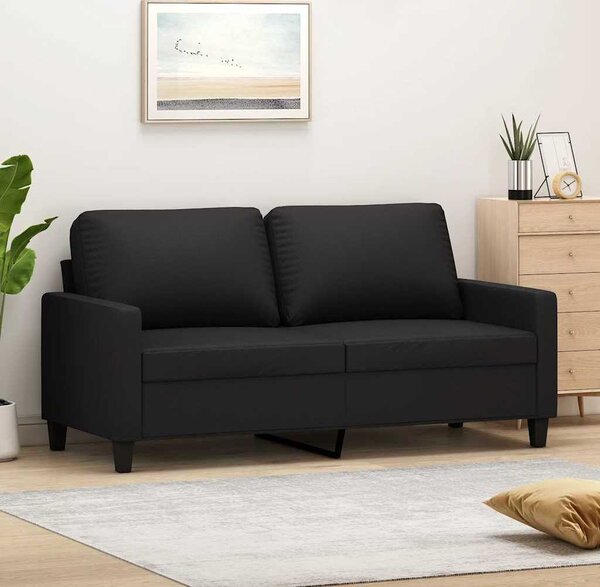 VidaXL 2místná pohovka 140 cm umělá kůže [359137] Barva: Černá