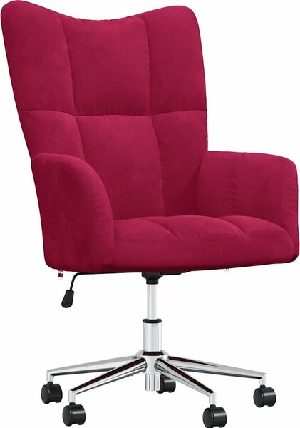 VidaXL Relaxační křeslo samet [328170] Barva: Černá