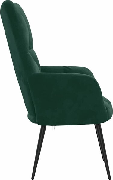 VidaXL Relaxační křeslo samet [328077] Barva: Bílá